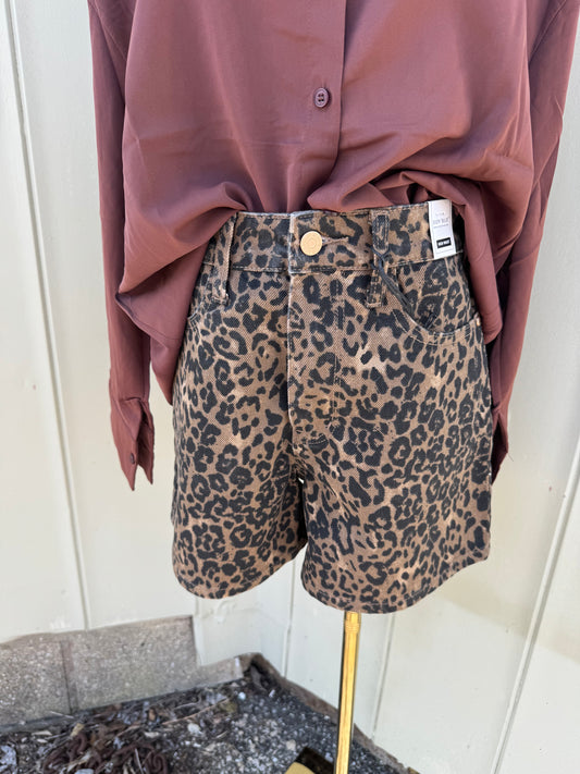 Cheetah print shorts