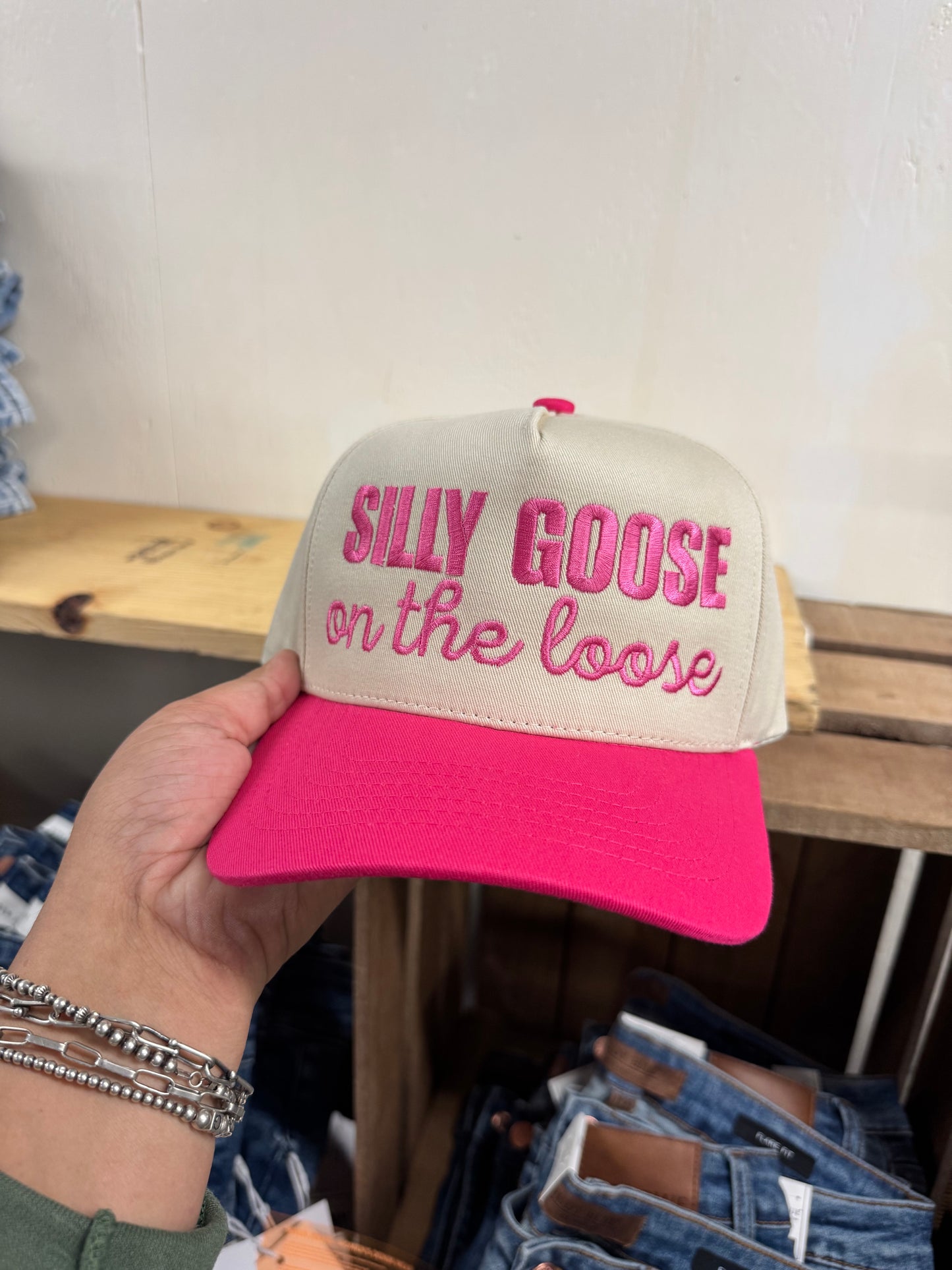Silly Goose Embroidered Cap
