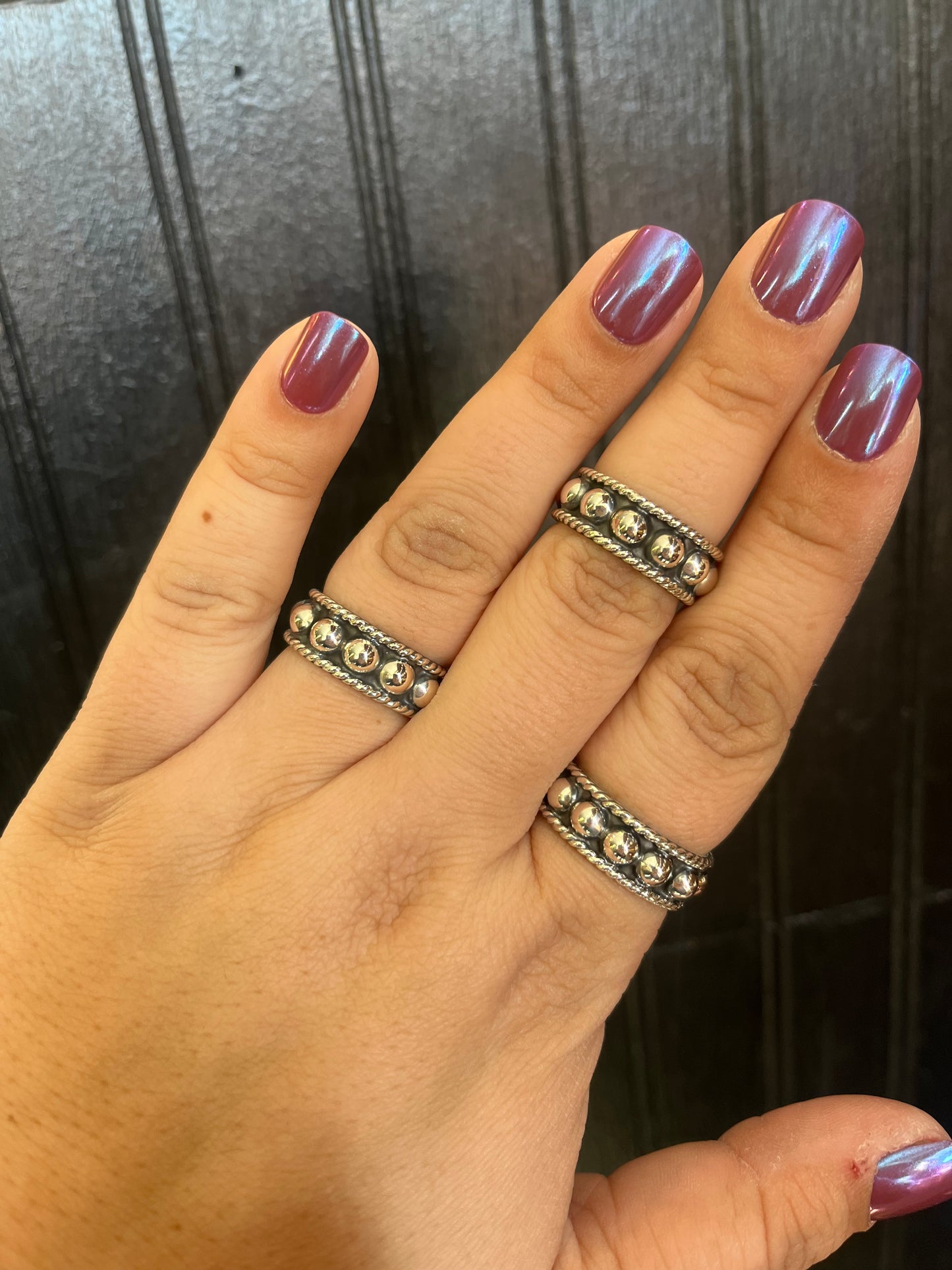 Thick Dot Stacker Ring