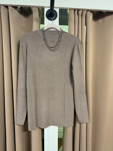 Mocha Mock Neck