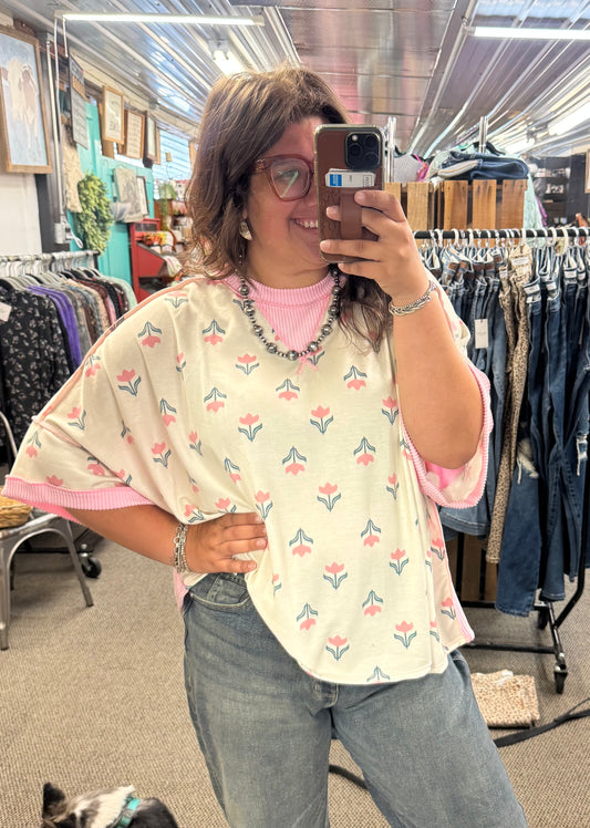 Blush Tulip Top
