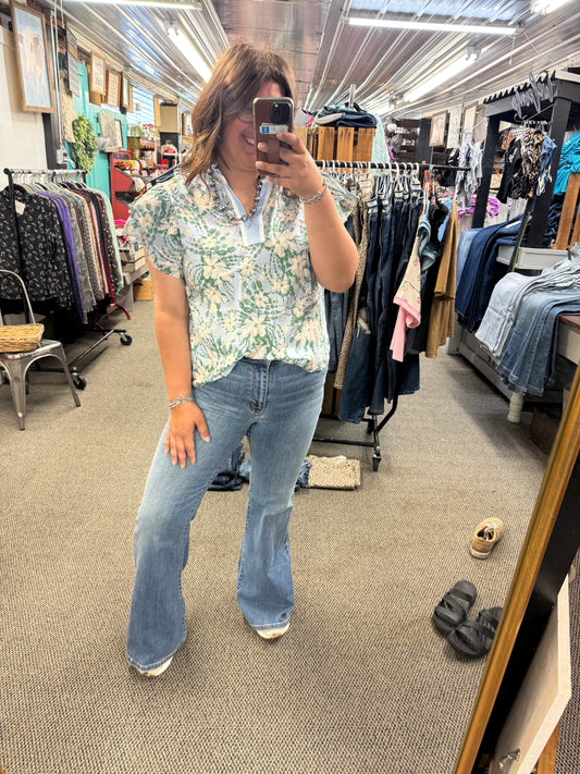 JB Medium Wash Flares