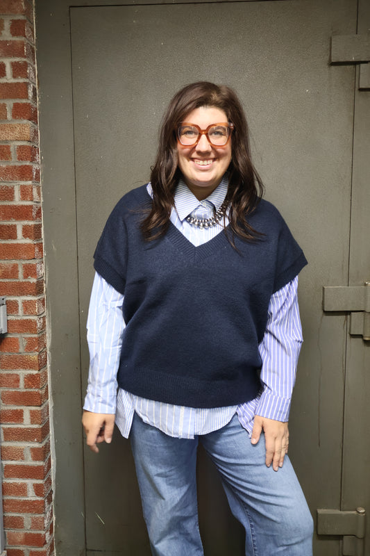 Navy Sweater Vest