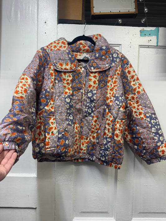 Orange Patchwork Jacket