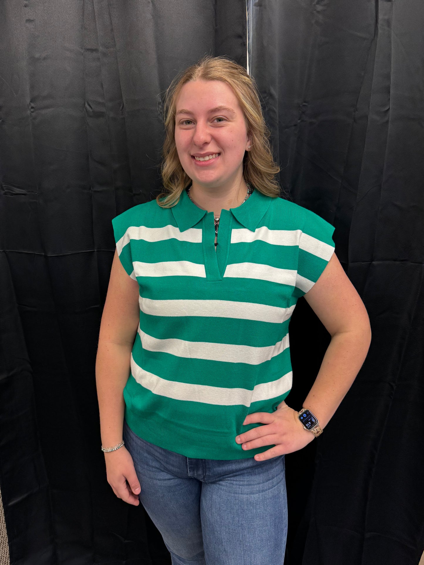 Kelly Striped Sweater Vest