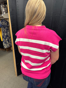 Fuschsia Sweater Vest