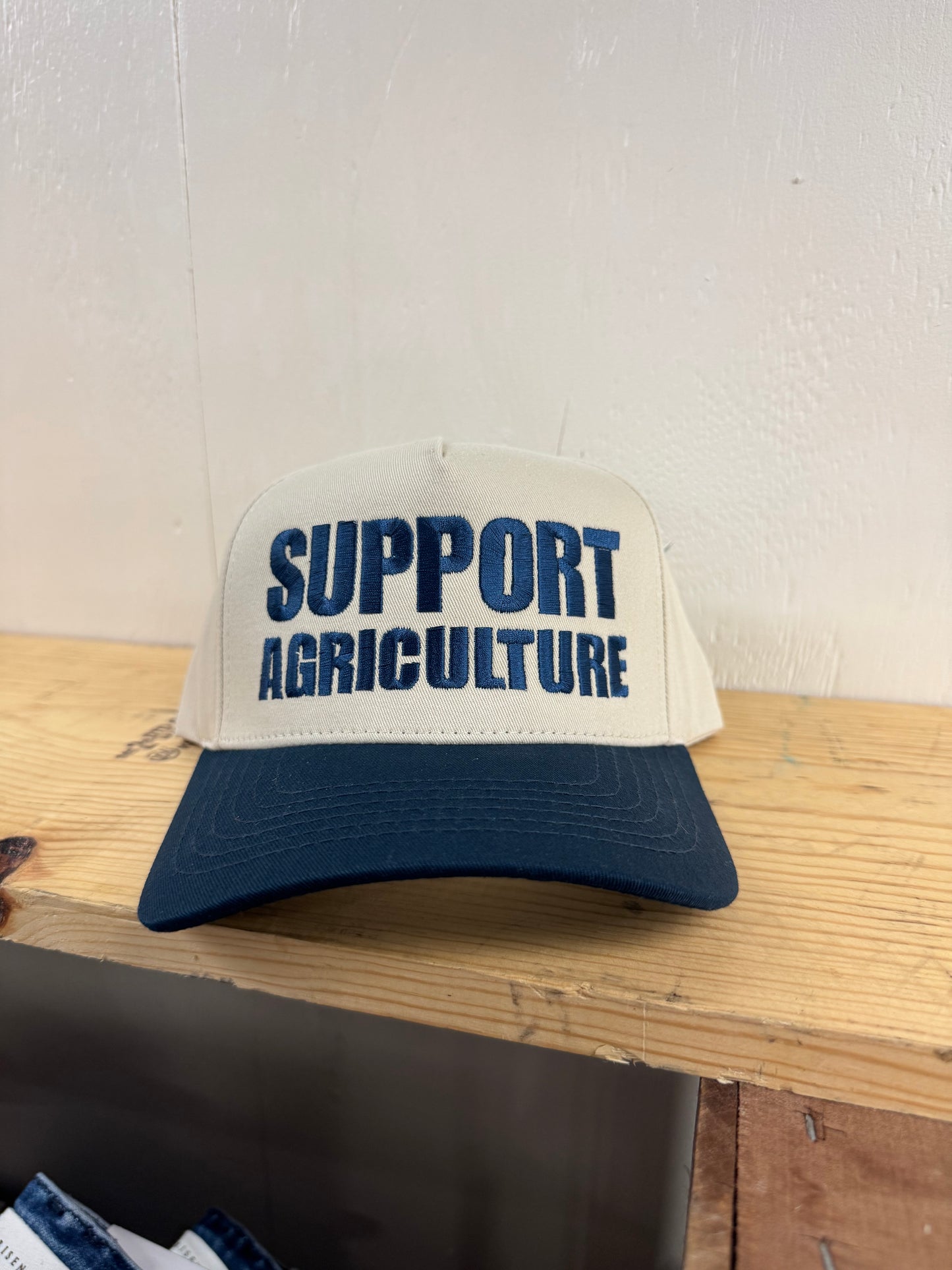 Support Agriculture Embroidered Cap