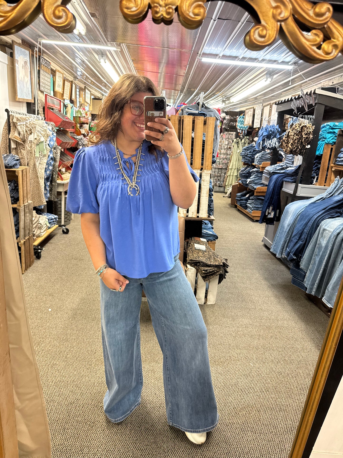 Cobalt Tie Top