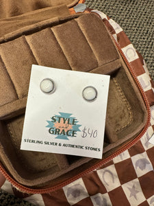 Howlite Stud Earrings