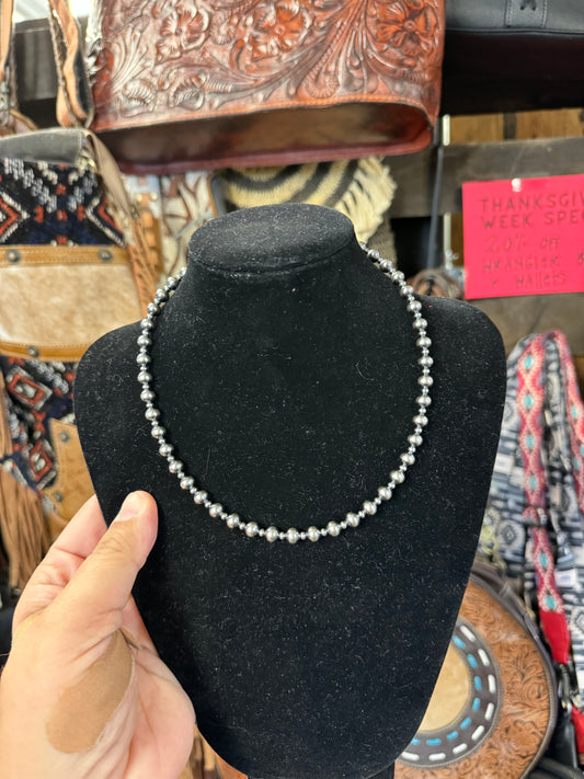 Pearl Necklace 6 + 3 mm alternating