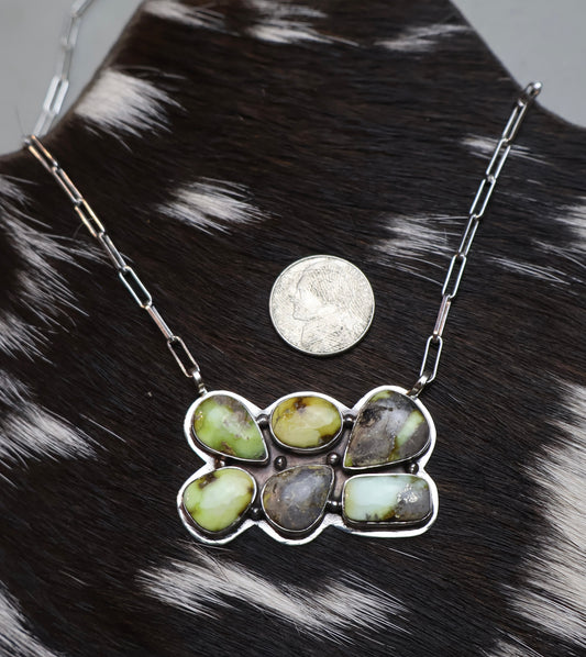 Palomino Rectangle Cluster Necklace