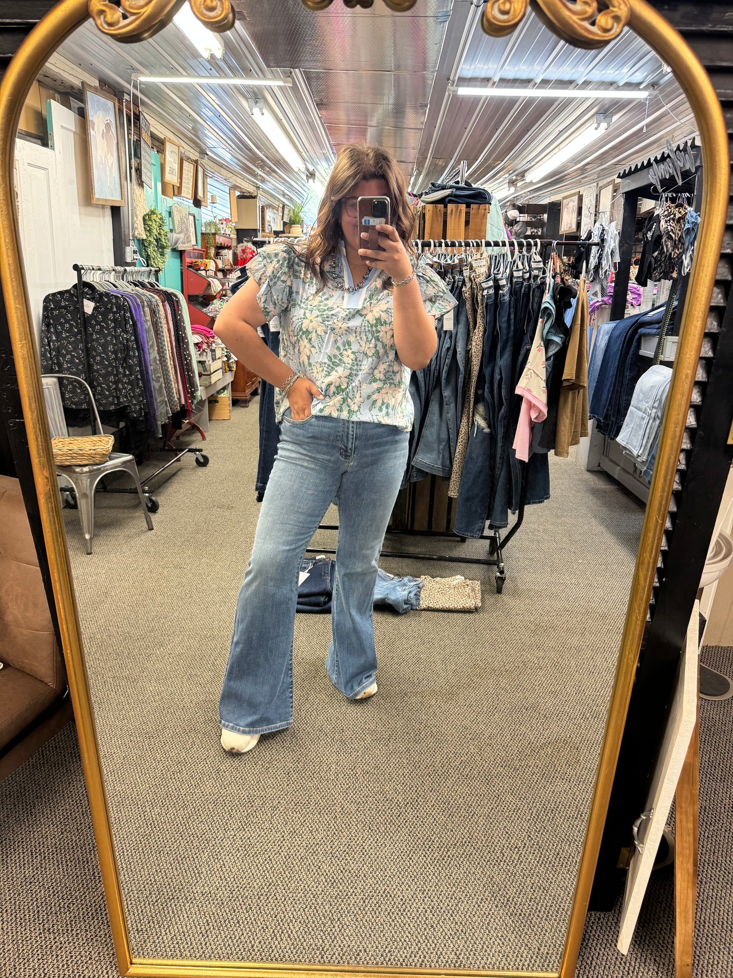 JB Medium Wash Flares