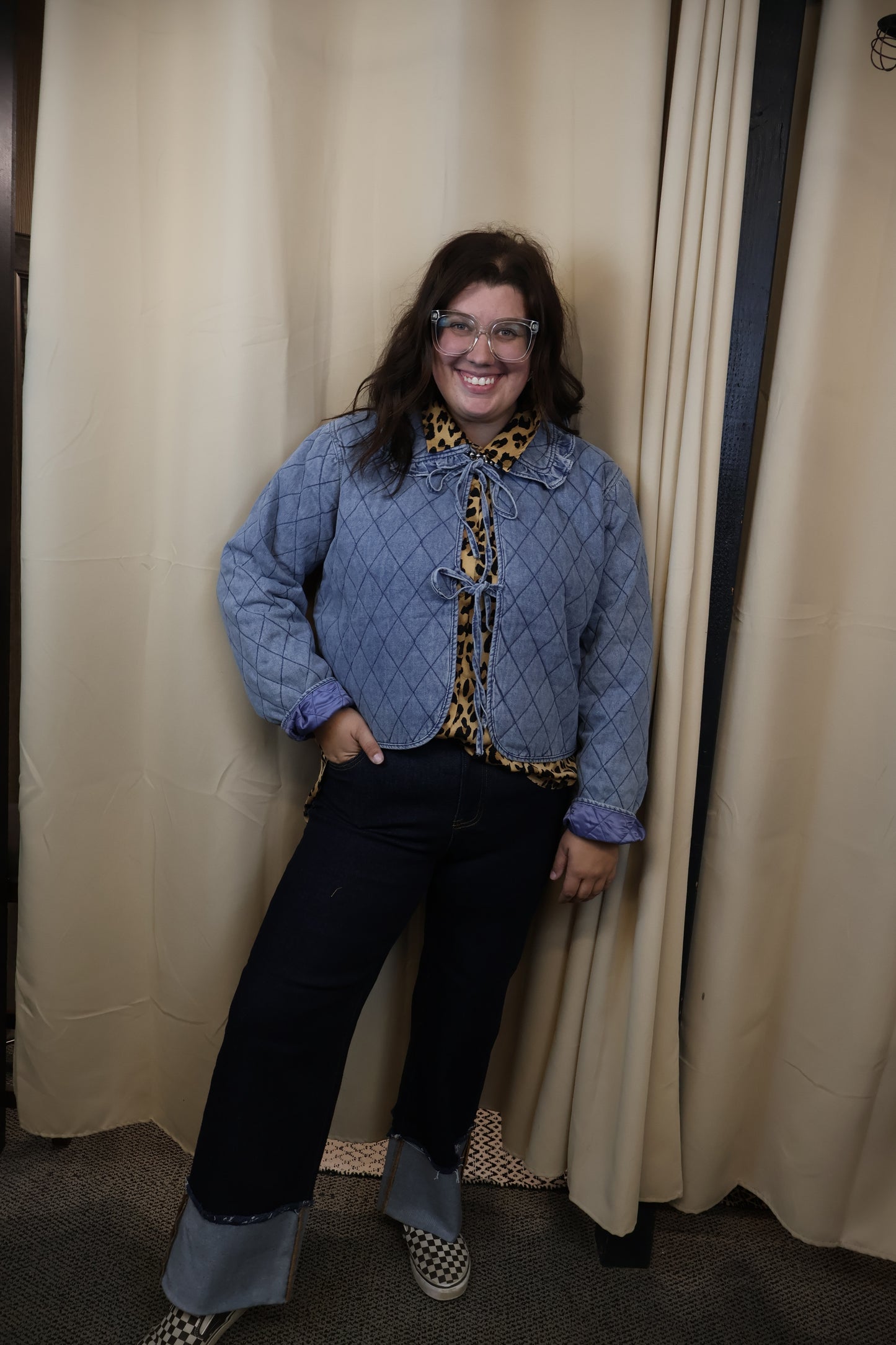 Denim Quilted Jacket