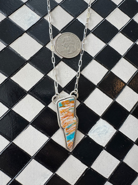 Spiny Remix Bolt Necklace