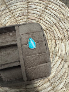 Turquoise Triangle Ring- Adjustable