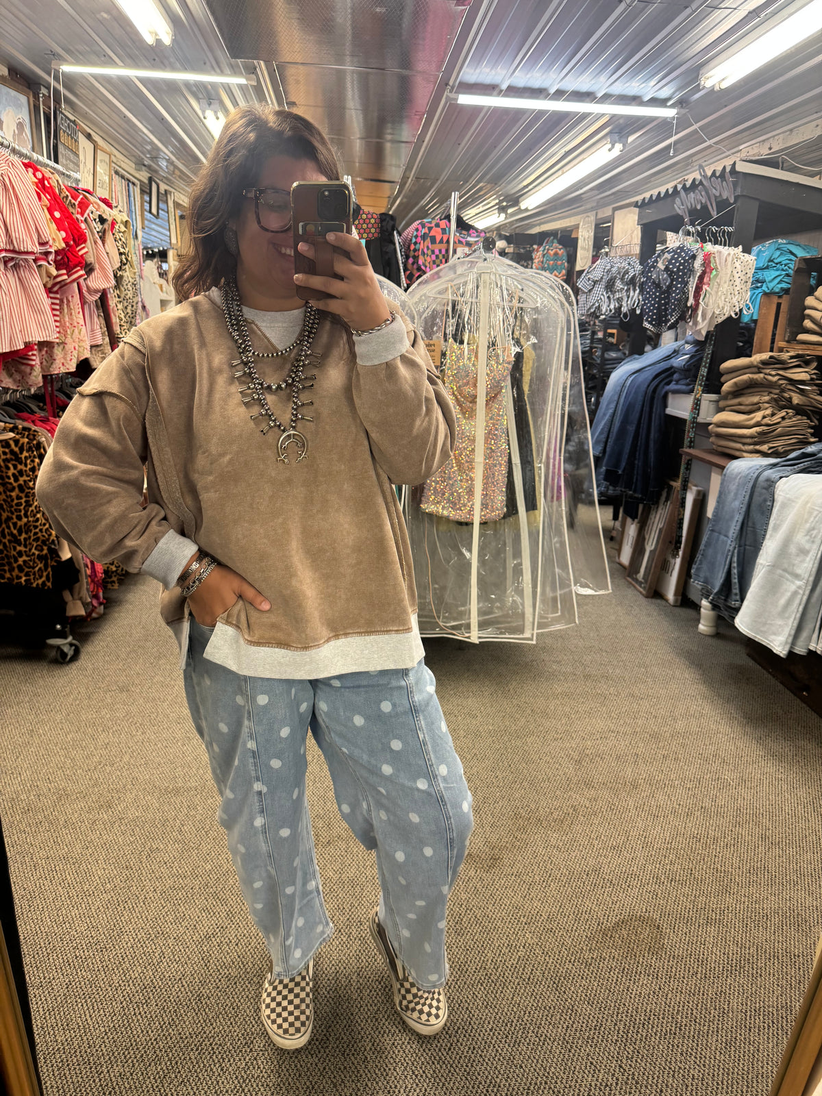 Washed Camel Pullover