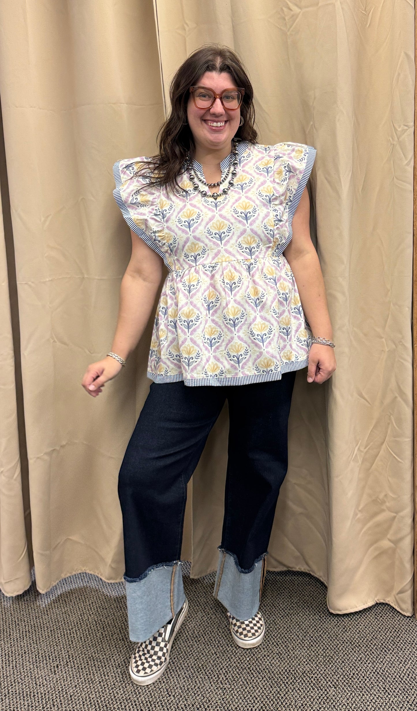 Lilac Floral Top