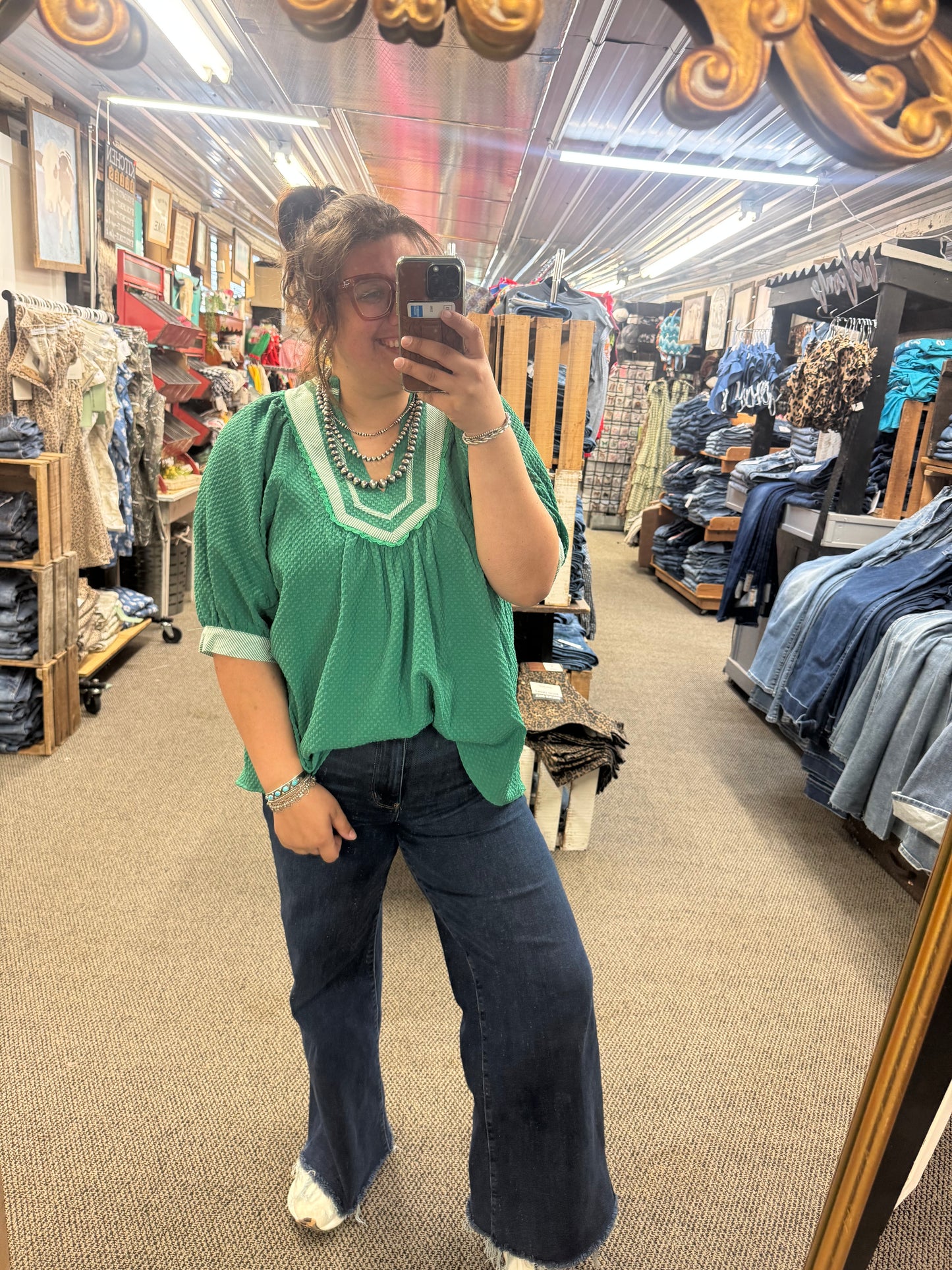Kelly textured top