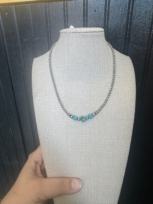 Turquoise Beads Necklace