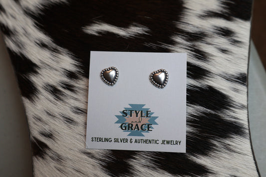 Mini Heart Concho Studs