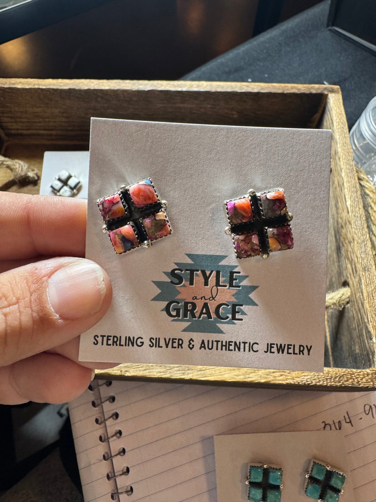 Four Stone Earrings