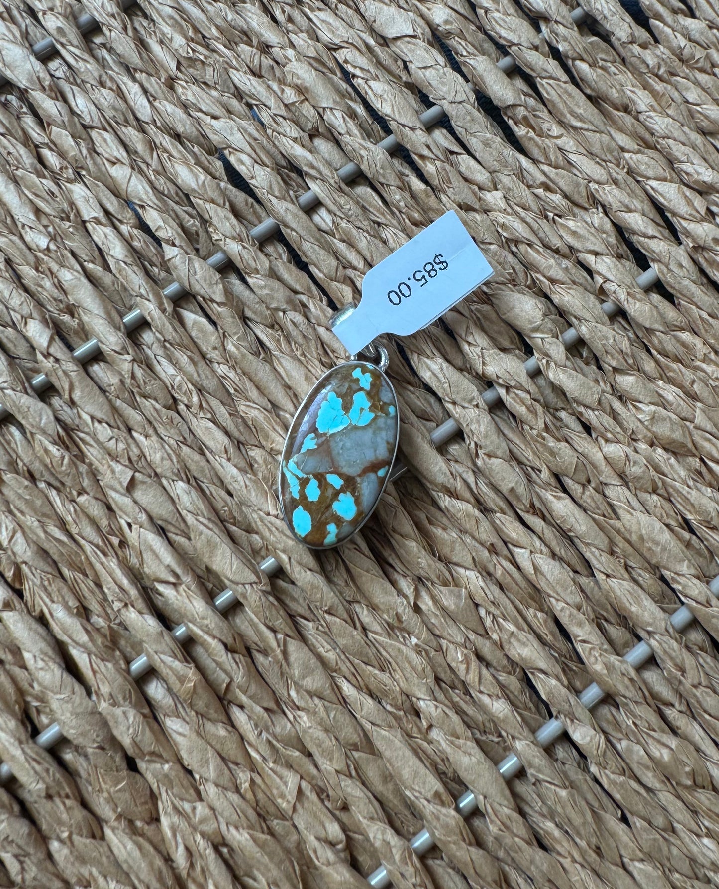 Number 8 Oval Pendant