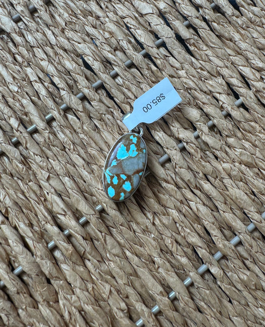 Number 8 Oval Pendant