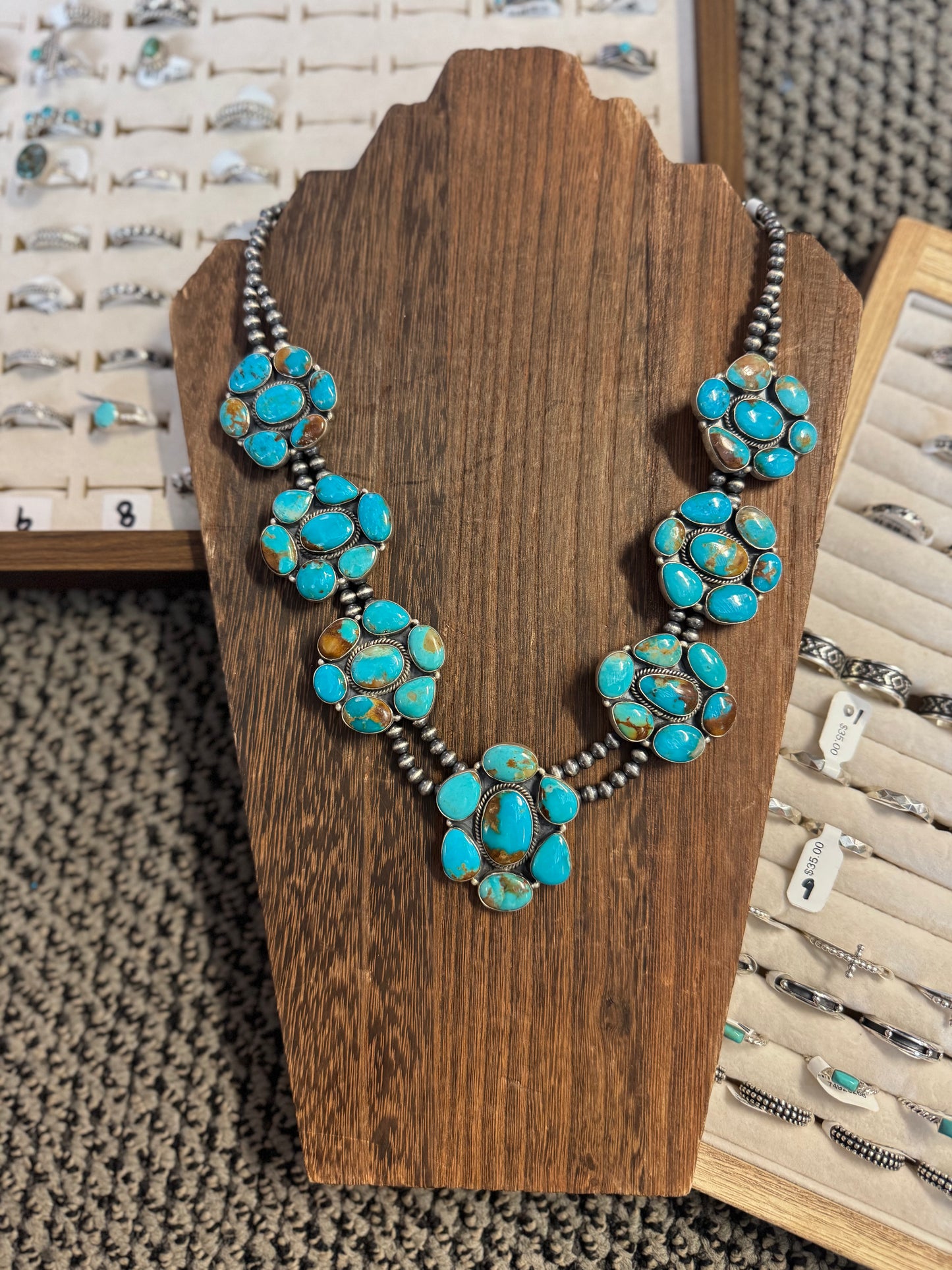 Kingman Cluster Necklace
