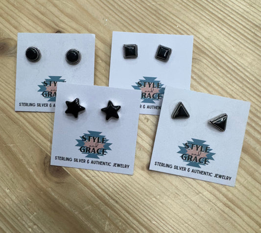 Onyx Stud Earrings