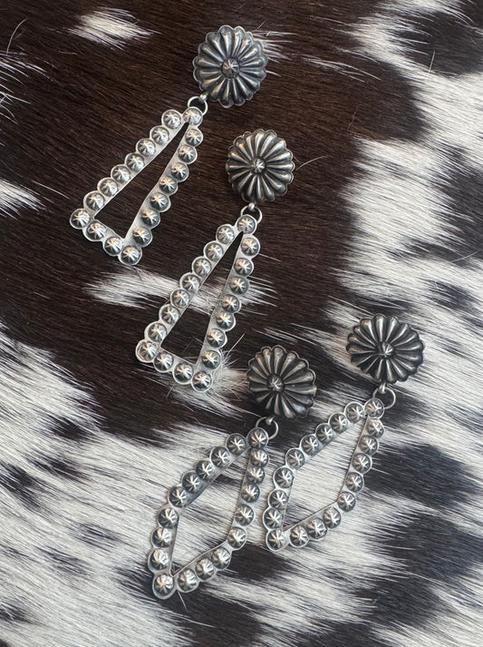 Concho Dangle Earrings