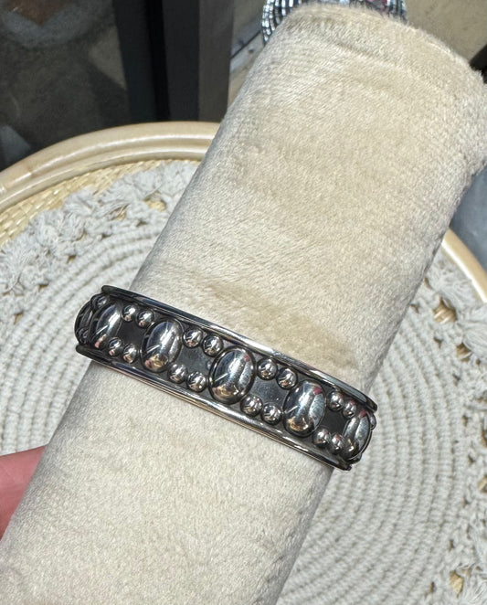 Mixed Oval Cuff Bracelet