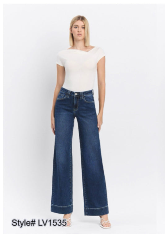 High Rise Wide Trousers