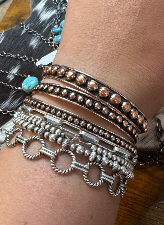 Copper Dot Cuff