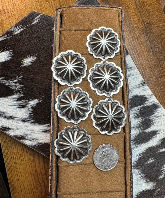 Concho Drop Earrings