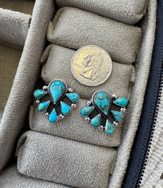 Teardrop Cluster Earrings