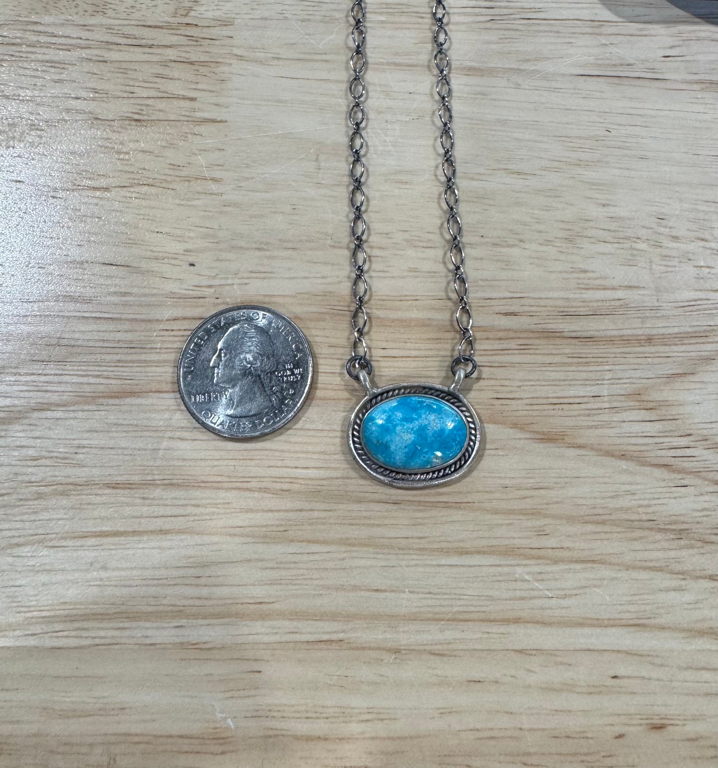 T Turquoise Small Necklace Two