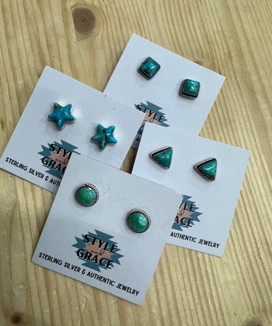 Turquoise Stud Earrings
