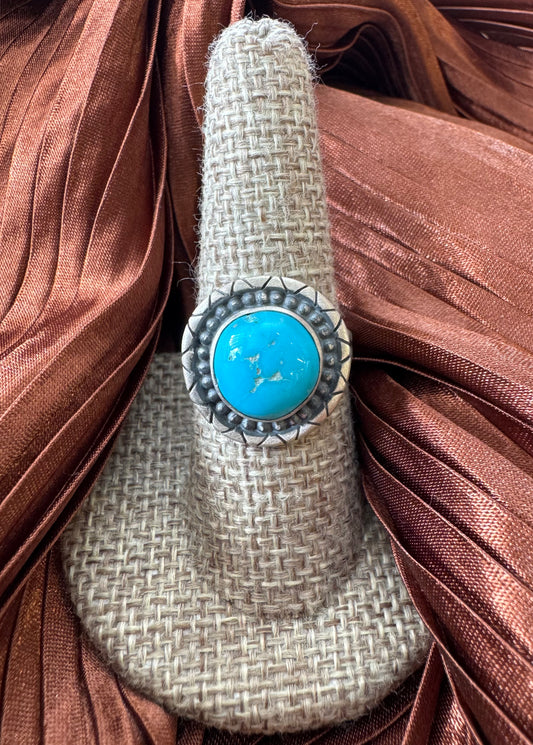 Round Turquoise Ring