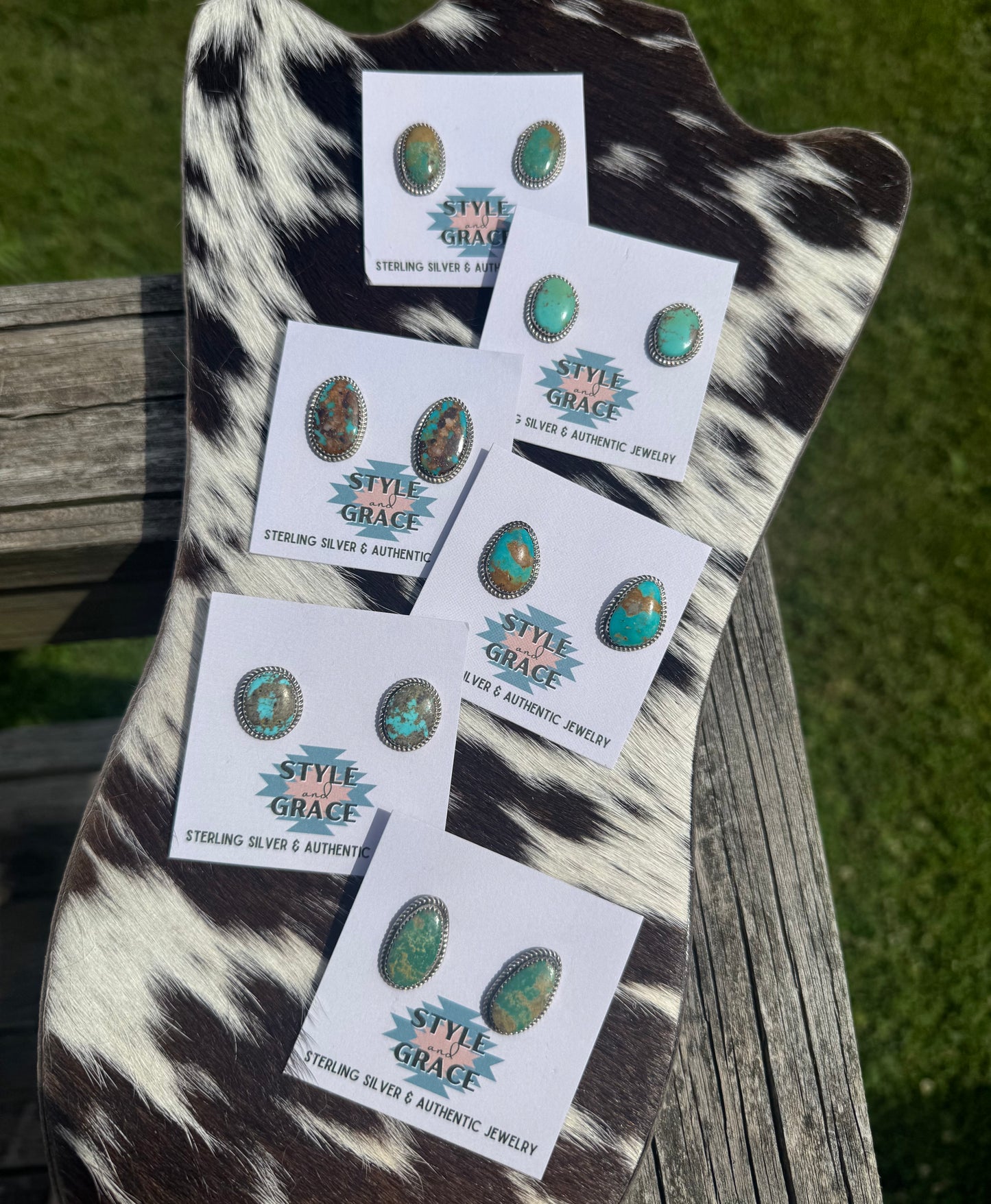 Natural Kingman Studs