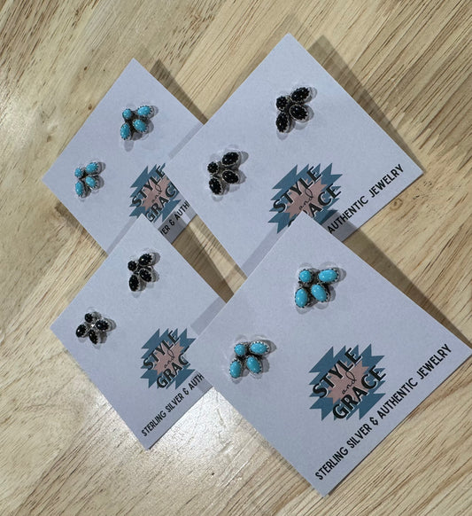 Mini Drop Cluster Earrings