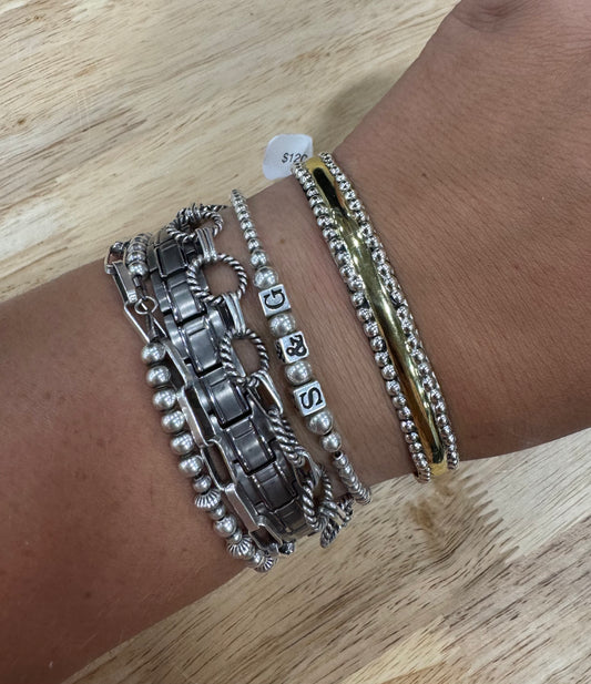 Brass and Silver Cuff
