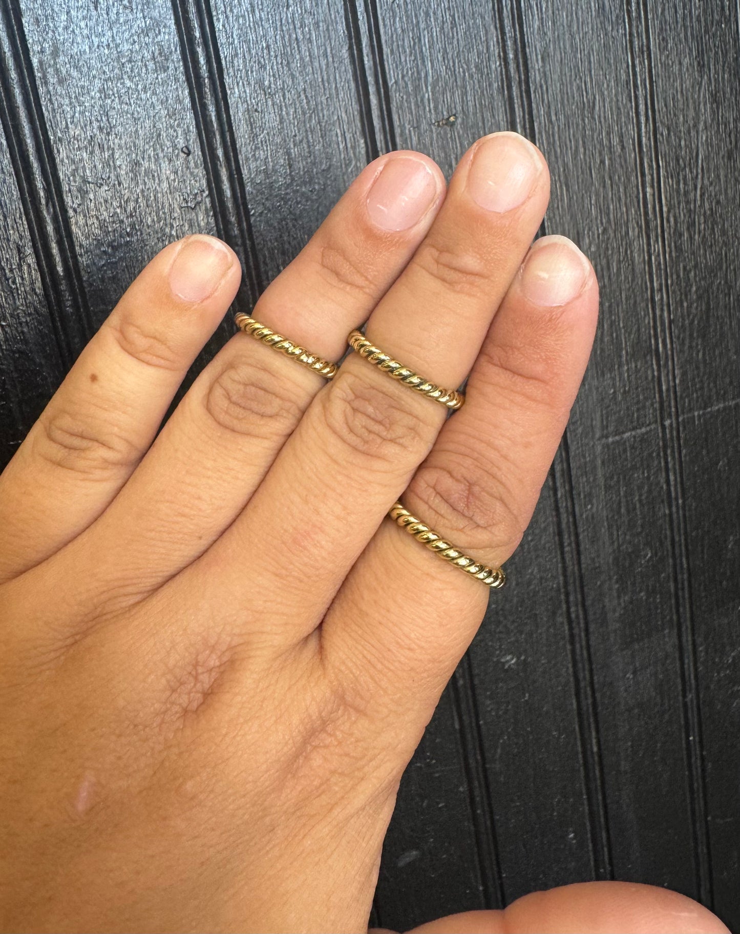 Brass Twist Ring