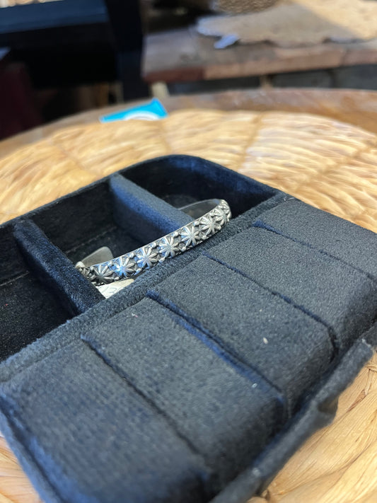 Sterling Silver Concho Cuff