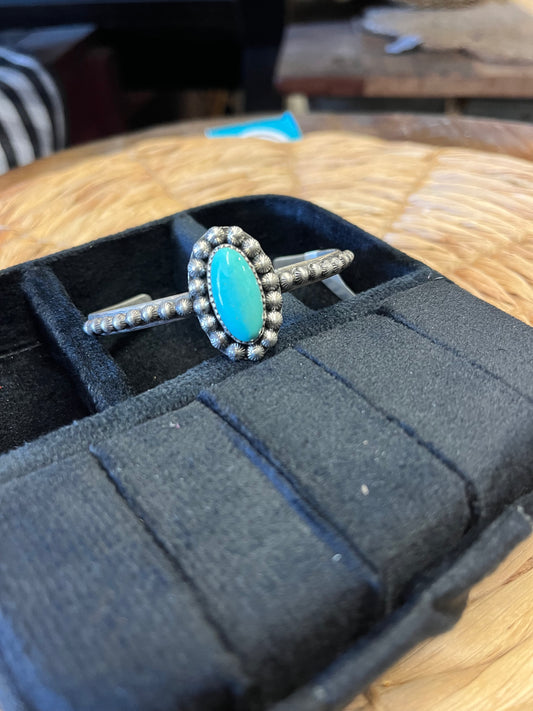 Turquoise Oval Cuff