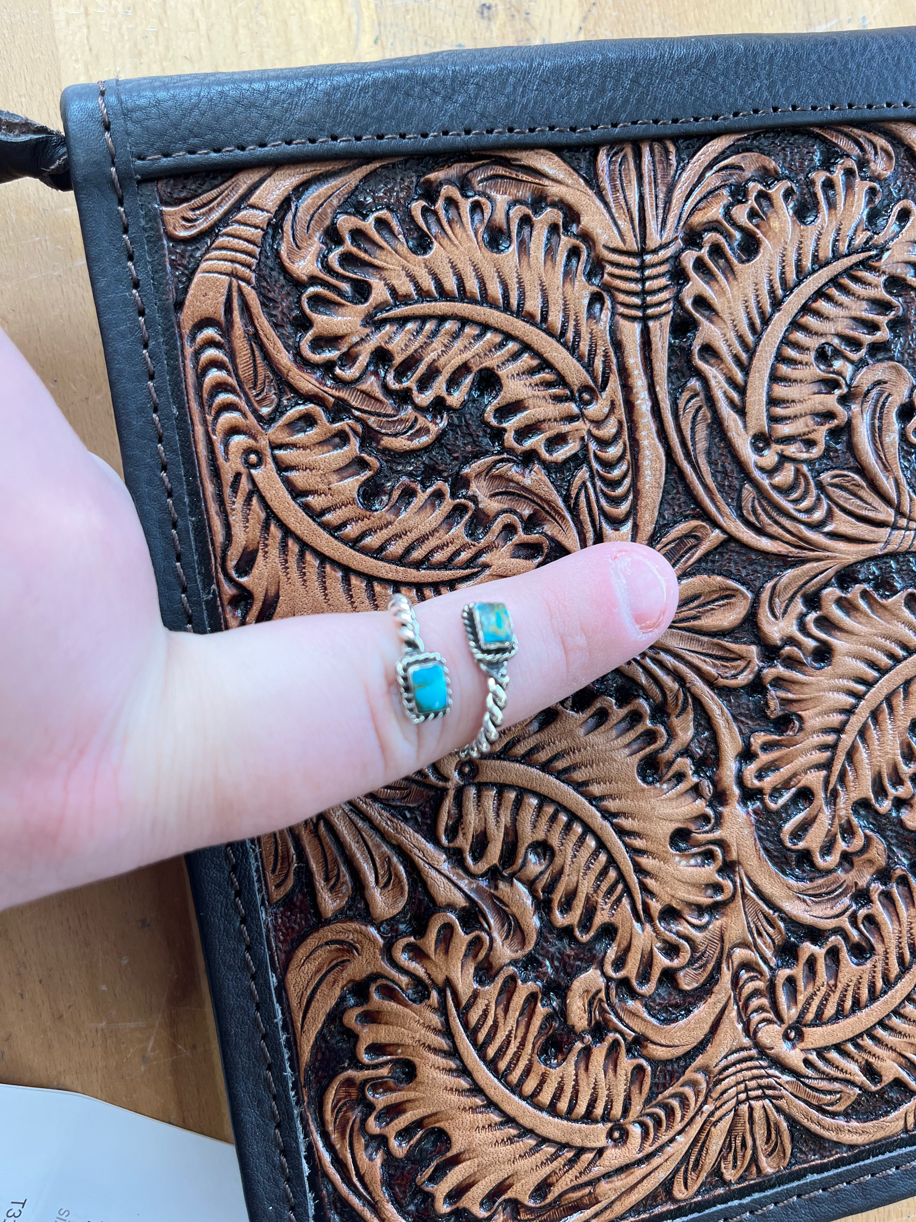 Turquoise Twist Ring