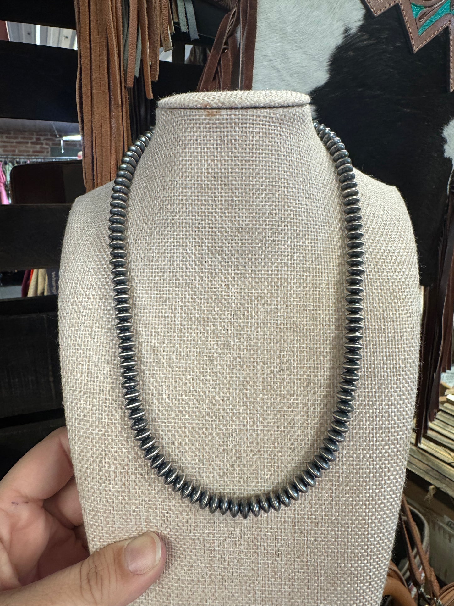 18 inch 7 mm Saucer Necklace