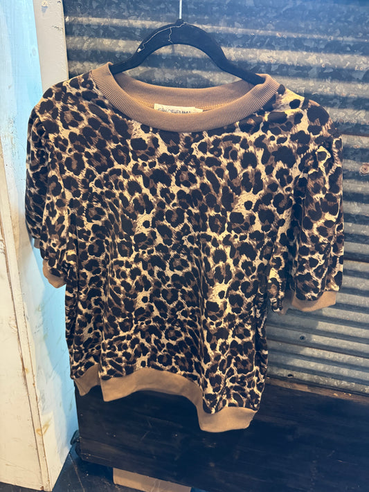Cheetah Puff Sleeve