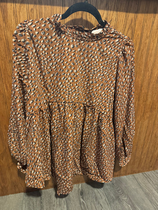 Abstract Babydoll Top