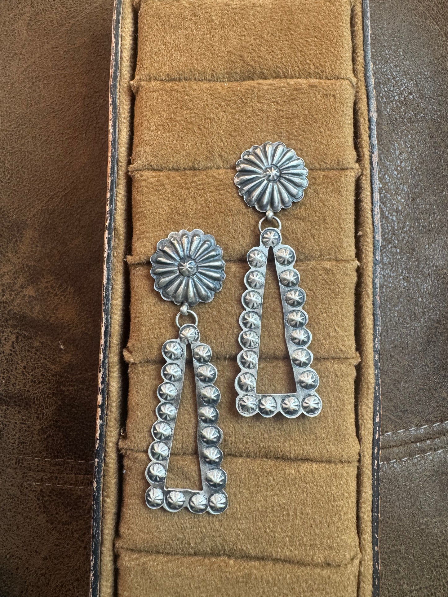 Concho Dangle Earrings