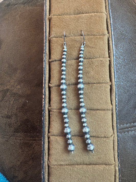 Pearl Long Drop Earrings